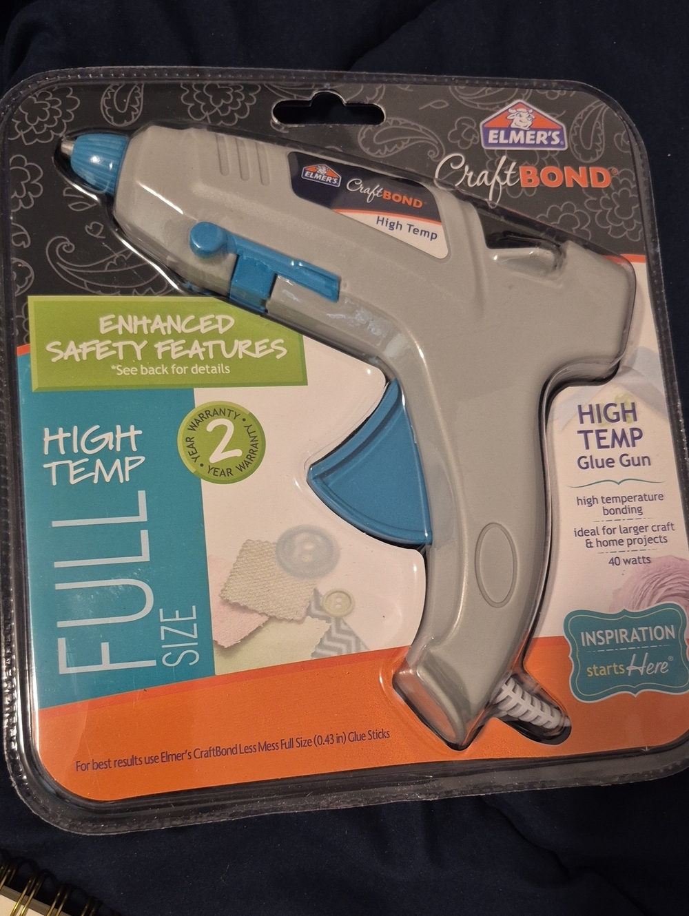 Elmer's CraftBond High Temp Full Size Hot Glue Gun NIP